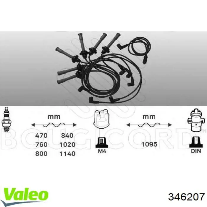 Высоковольтные провода 346207 VALEO