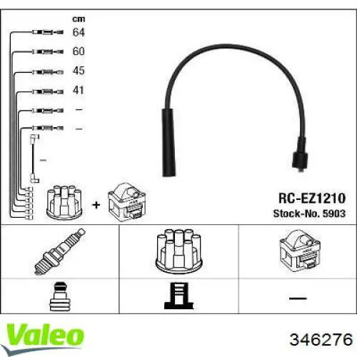 Высоковольтные провода 346276 VALEO