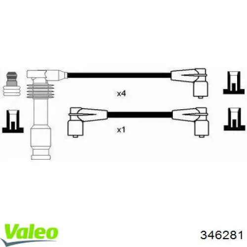 346281 VALEO высоковольтные провода