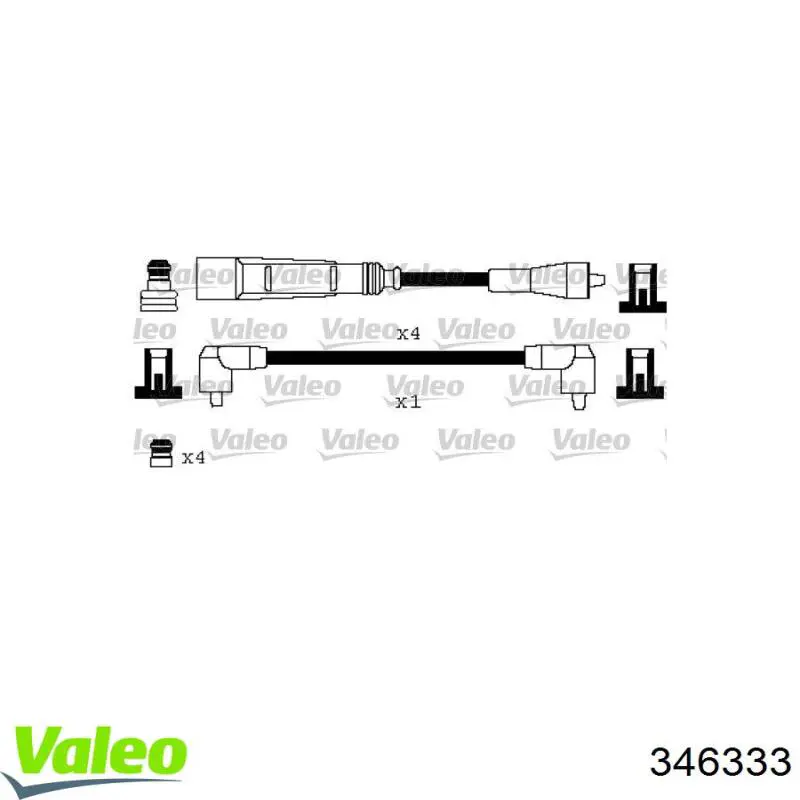 Купить 346333 VALEO Провода высокого напряжения