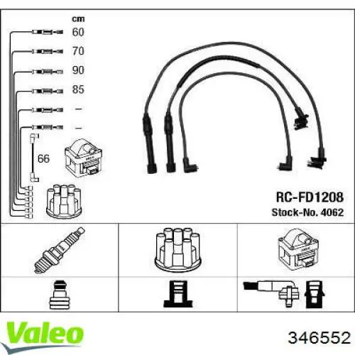 Провода зажигания VALEO 346552 цена, от 34.04 USD