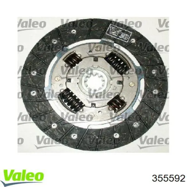 355592 VALEO Диск сцепления ведомый