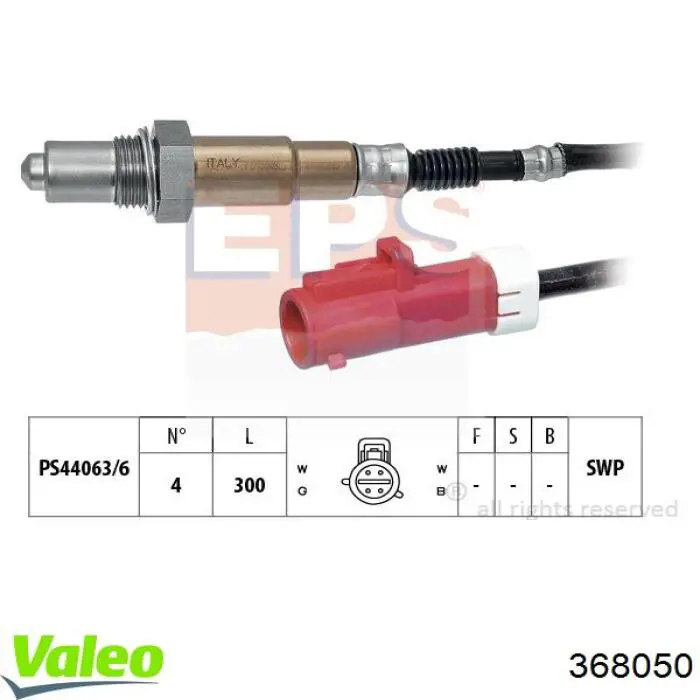 Sonda Lambda Sensor De Oxigeno Post Catalizador 368050 VALEO