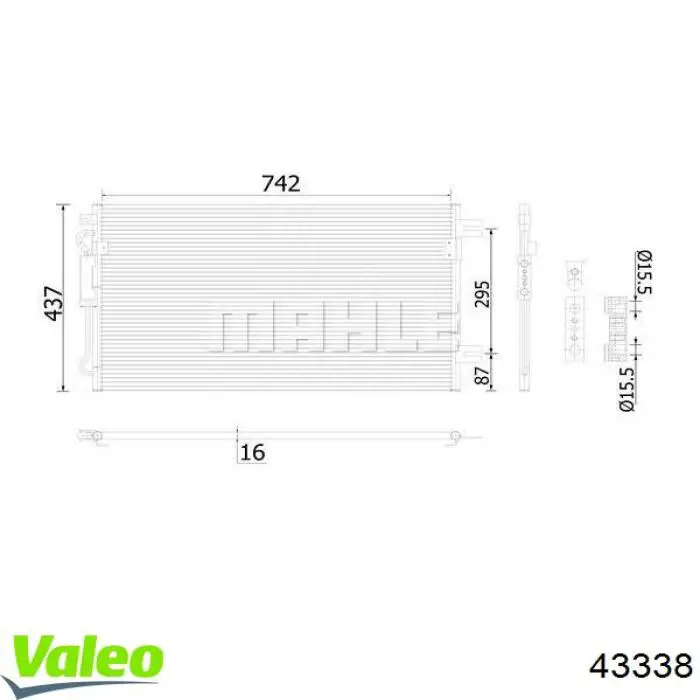43338 VALEO Фара передняя правая