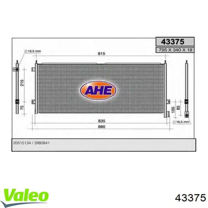 Фара левая 43375 VALEO