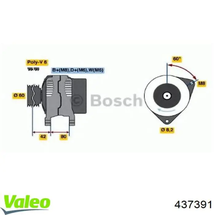 Купить 437391 VALEO Генератор