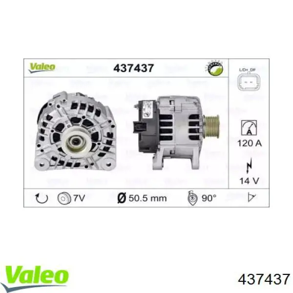 Генератор 437437 VALEO