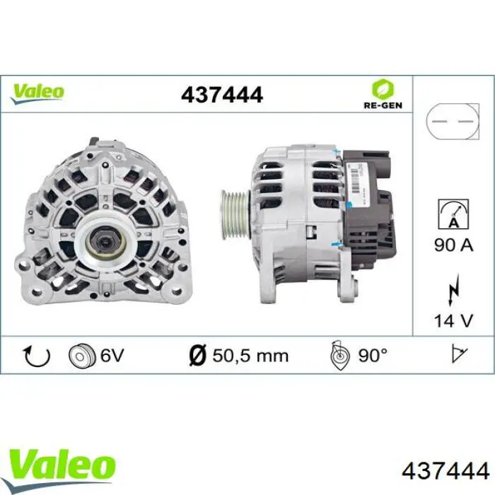 Генератор 437444 VALEO