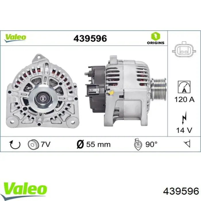 Автомобильный генератор VALEO 440092 цена, от 178.68 USD