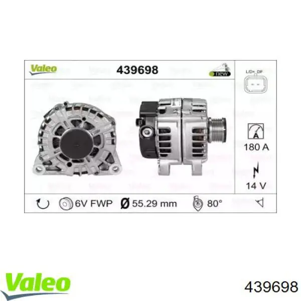 Генератор 439698 VALEO