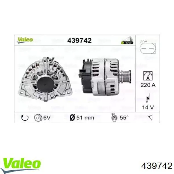 439742 VALEO gerador