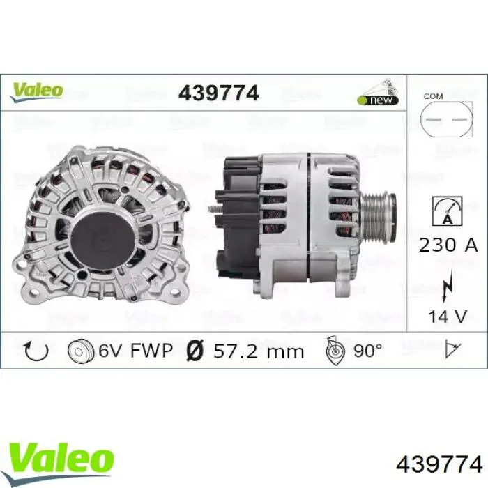 Генератор VALEO 439774