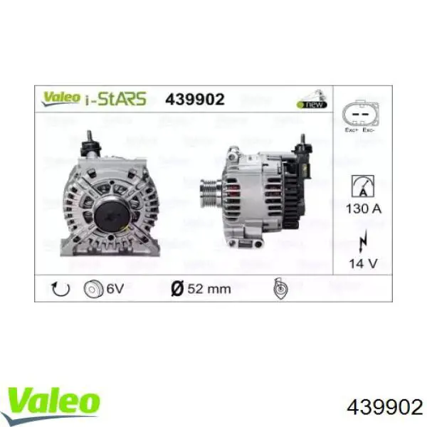 Генератор 439902 VALEO