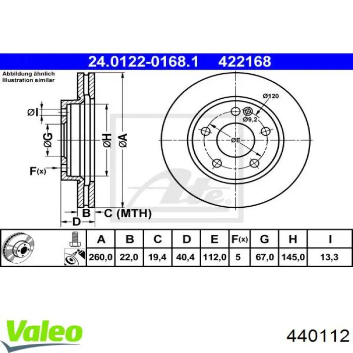 Генератор 440112 VALEO