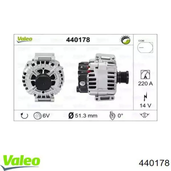 Генератор 440178 VALEO