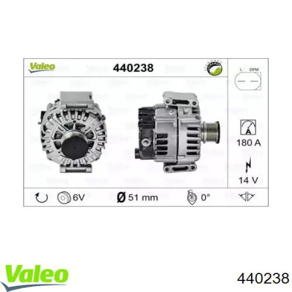 Генератор 440238 VALEO