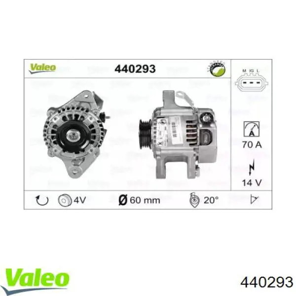 Генератор 440293 VALEO