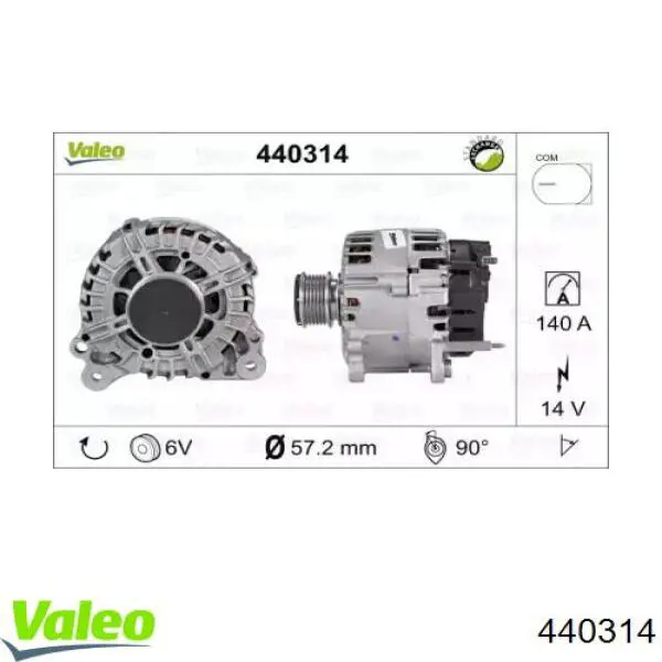 Автомобильный генератор VALEO 439724 цена, от 70.46 USD