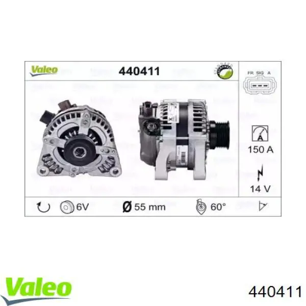 440411 VALEO gerador