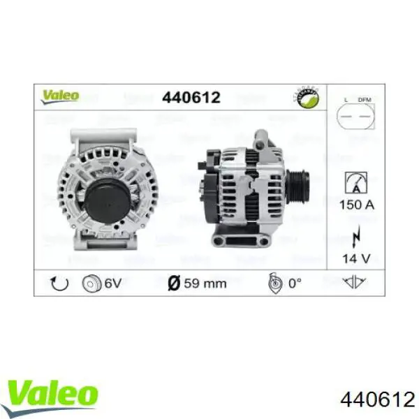 440612 VALEO gerador