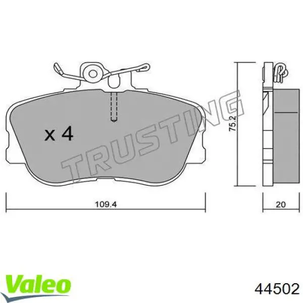 Фара правая 44502 VALEO