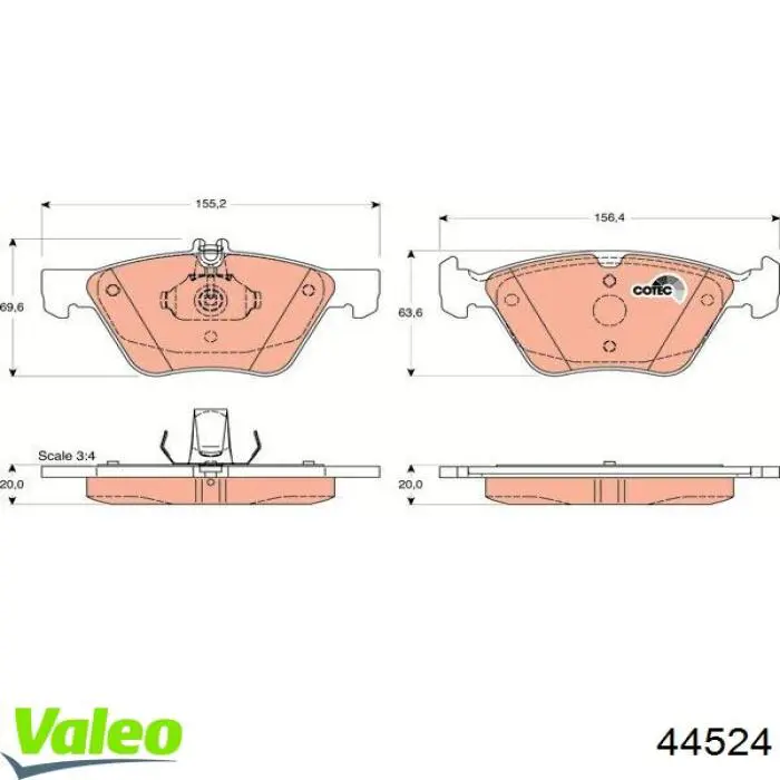 44524 VALEO Фара задняя правая внутренняя