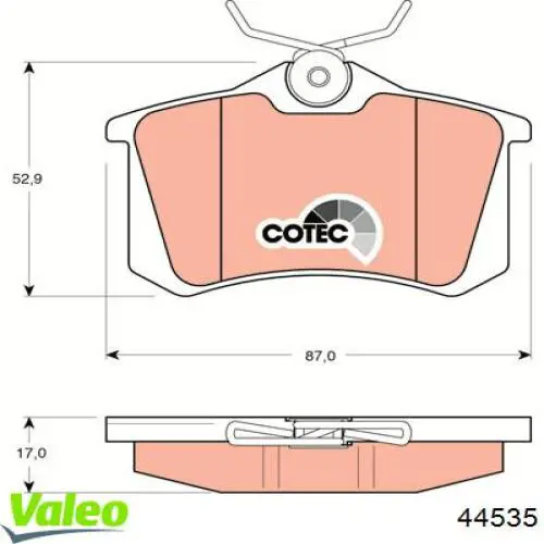 Купить 044535 VALEO Фара левая передняя