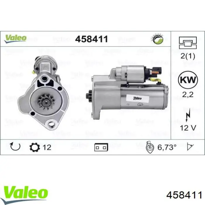 458411 VALEO motor de arranco