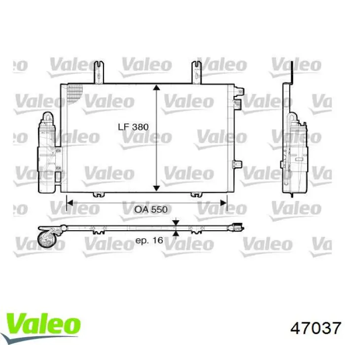 Фонарь задний левый внешний 047037 VALEO
