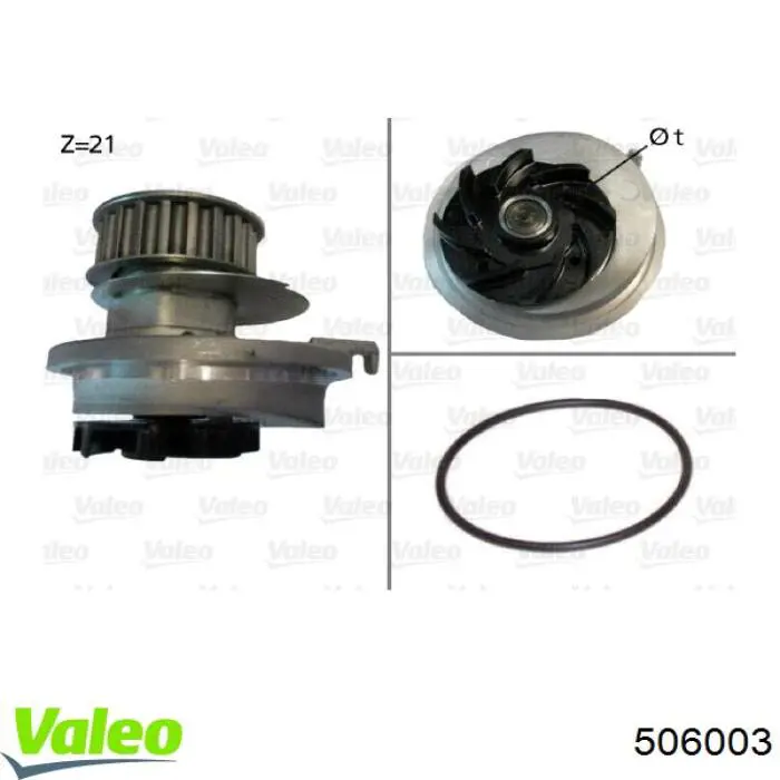 Bomba de agua 506003 VALEO