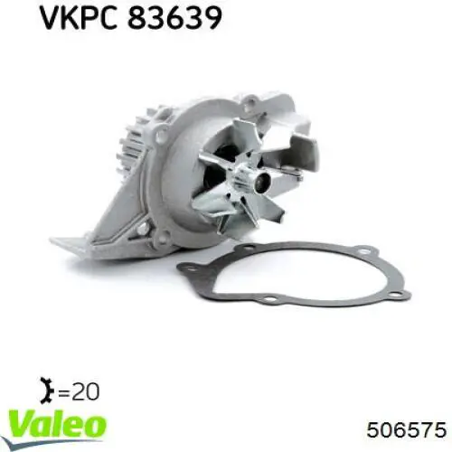 Помпа охлаждения VALEO 506575 цена, от 30.76 USD