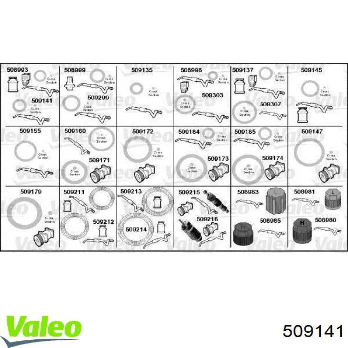 Прокладка фланца (тройника) системы охлаждения VALEO 509141 цена, от 5.16 USD