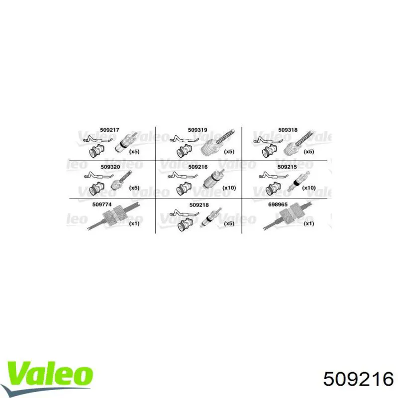 509216 VALEO Клапан заправки кондиционера