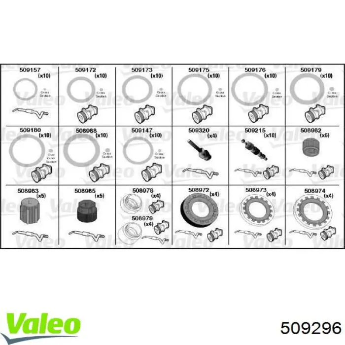 Ремкомплект компрессора кондиционера VALEO 509296