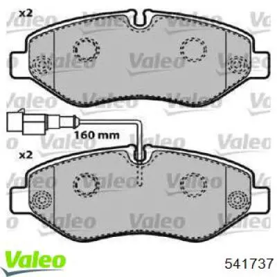 Передние тормозные колодки 541737 VALEO