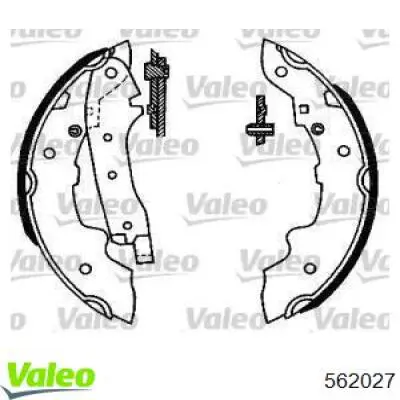 Задние барабанные колодки 562027 VALEO