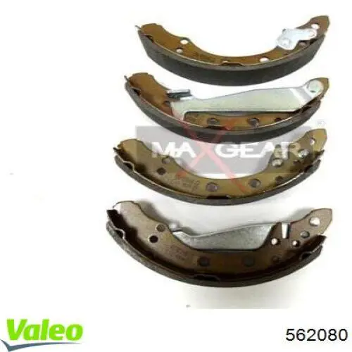 Купить 562080 VALEO Задние барабанные тормозные колодки