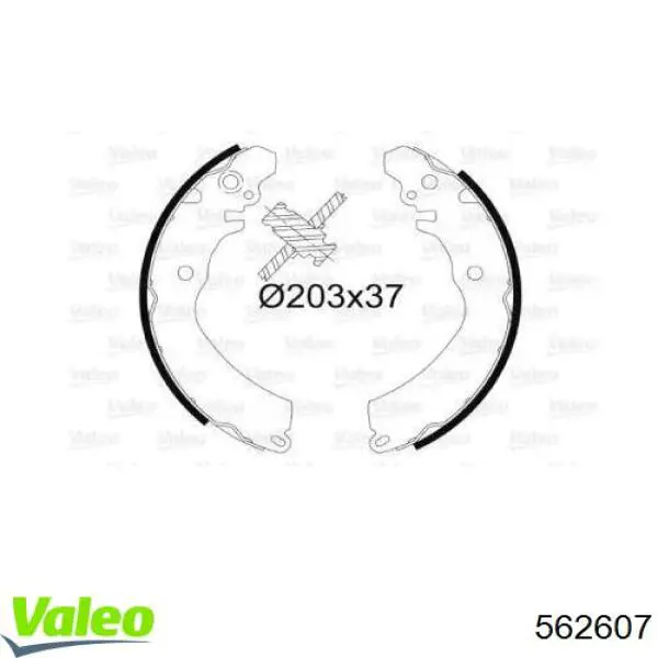 Задние тормозные колодки 562607 VALEO