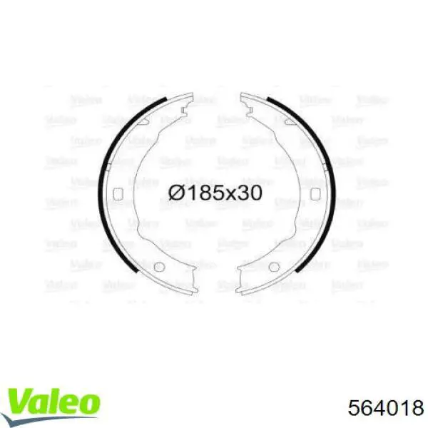 Колодки ручника 564018 VALEO