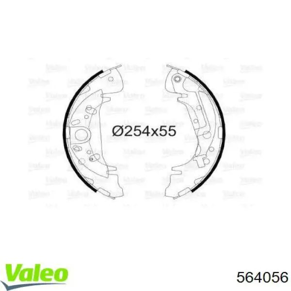 Колодки ручника 564056 VALEO