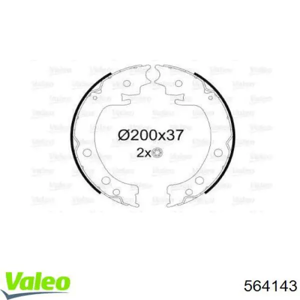 Колодки ручника 564143 VALEO