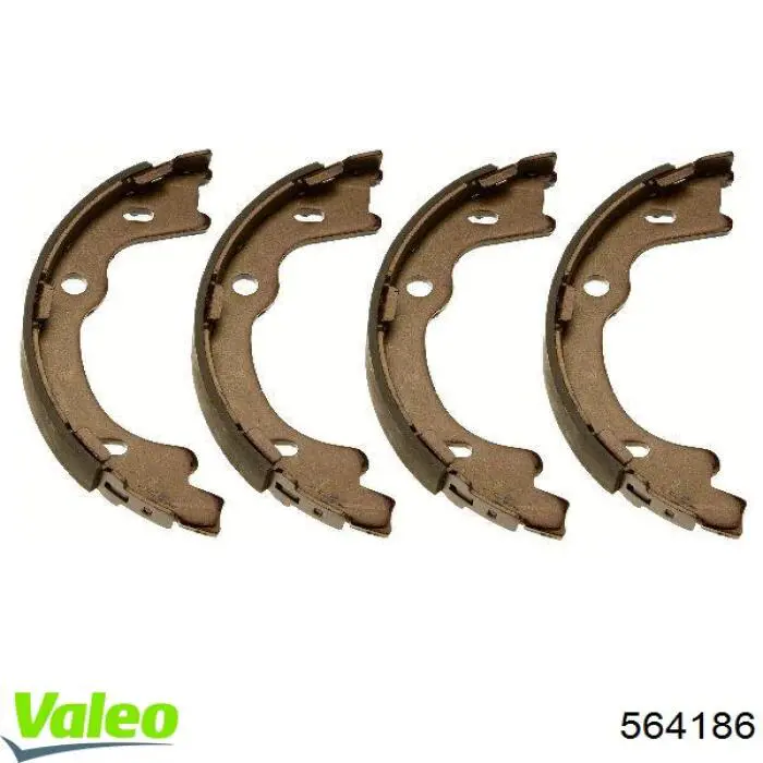 Купить 564186 VALEO Колодки ручника/стояночного тормоза