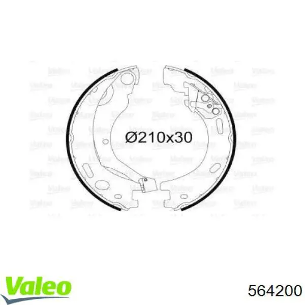 Колодки ручника 564200 VALEO