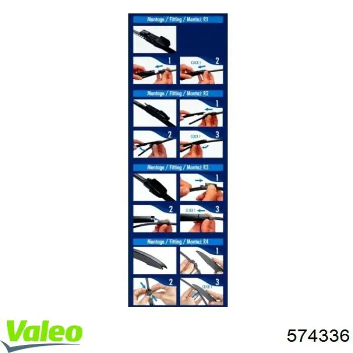 Купить 574336 VALEO Дворник стеклоочистителя задний