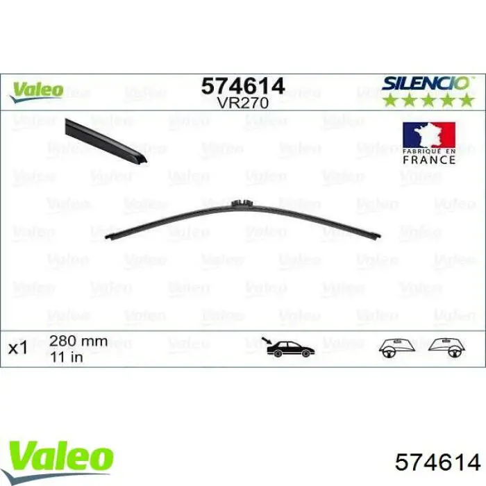 дворник заднего стекла VALEO 574614 цена, от 8.46 USD