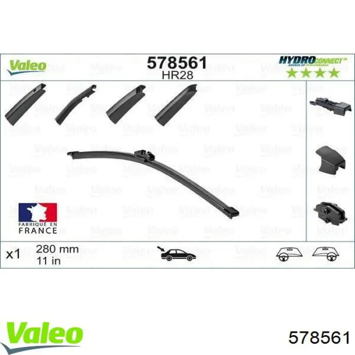 Дворник задний 578561 VALEO