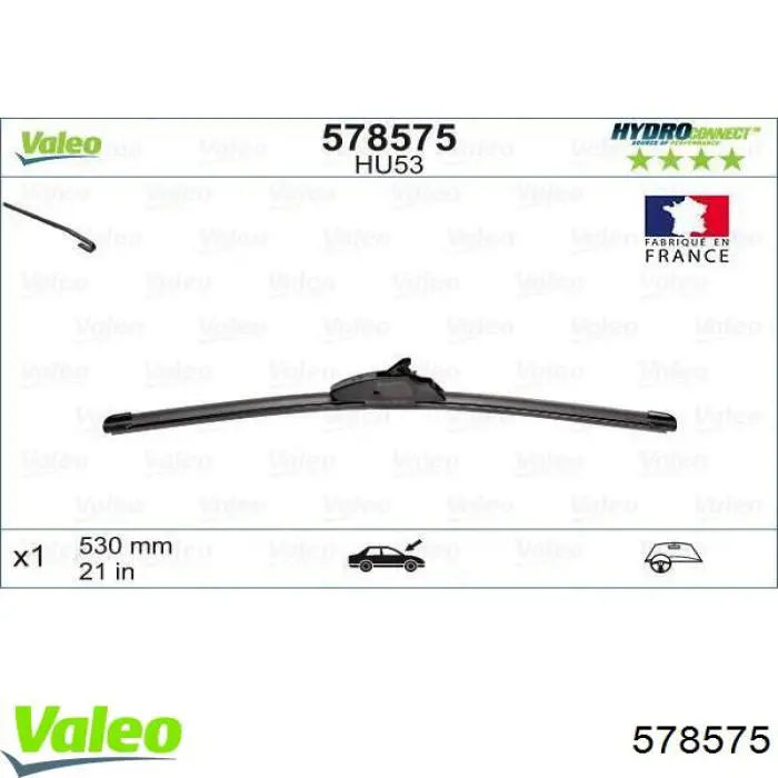 Щетка стеклоочистителя лобового стекла, водительская VALEO 578575 цена, от 12.21 USD