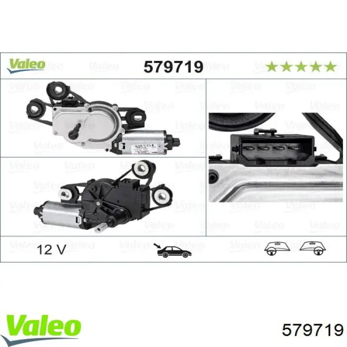 Моторчик заднего стеклоочистителя VALEO 579719