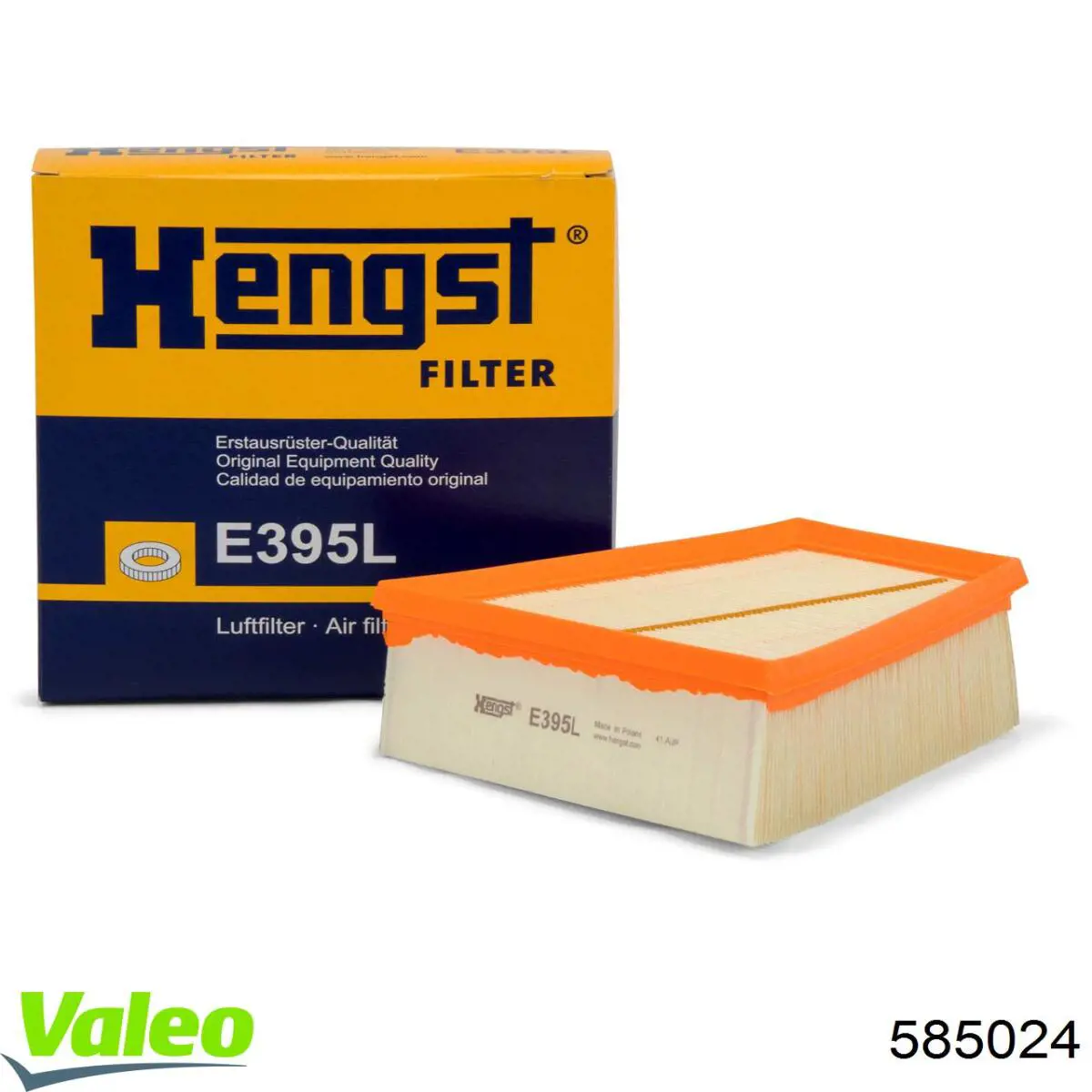 Воздушный фильтр 585024 VALEO