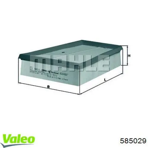 585029 VALEO Воздушный фильтр двигателя